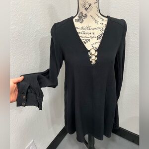Loveriche black long sleeve dress